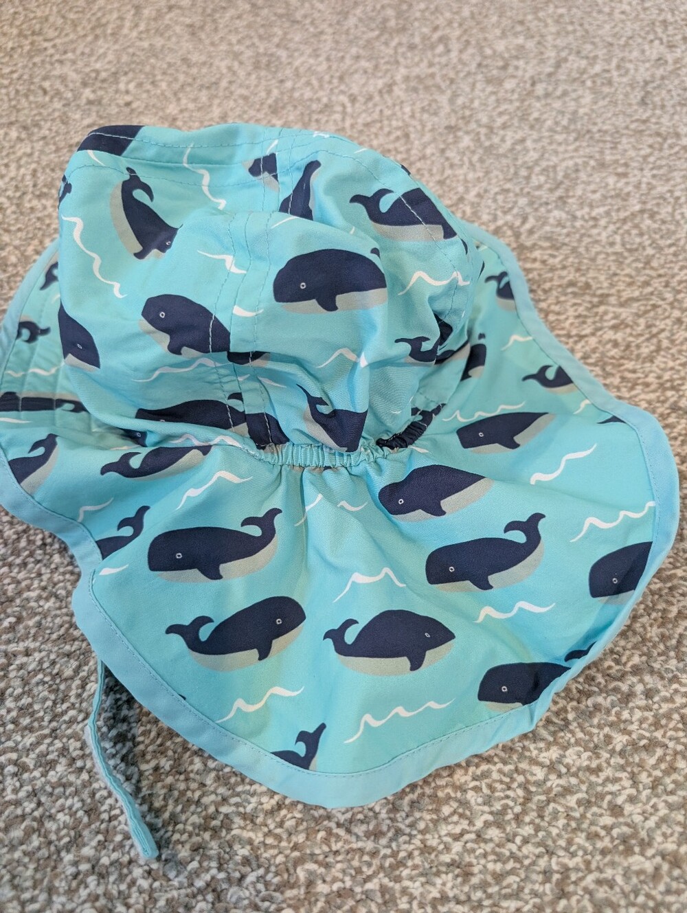 Pottery Barn Kids Baby Whale Blue Sun Hat